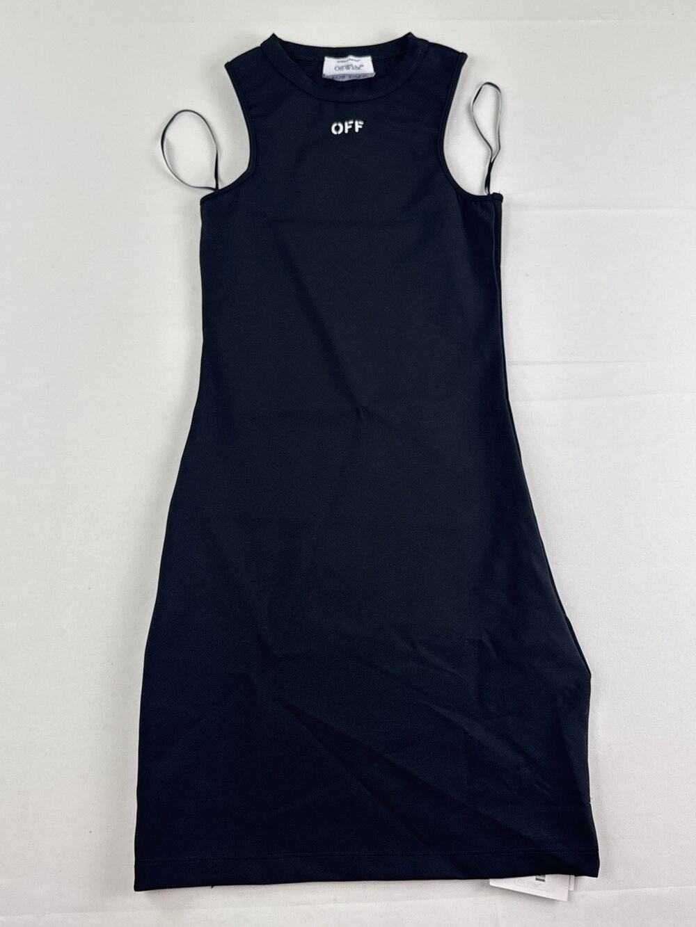 Off-White Sleek Rowing Dress Black White Size 36